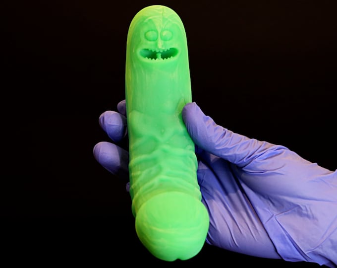 pickle-dick-made-to-order-custom-platinum-silicone-pickle-rick-dildo-etsy
