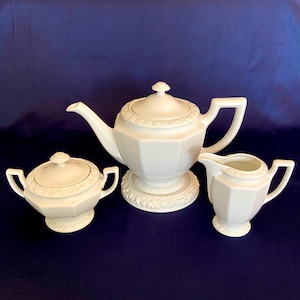 Beautiful Rare Antique Complete German Porcelain Tea Set- pristine condition