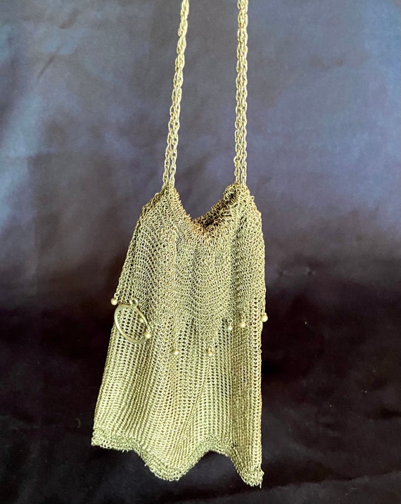 Unique Sterling Silver Mesh “Drawstring” Handbag - image 4