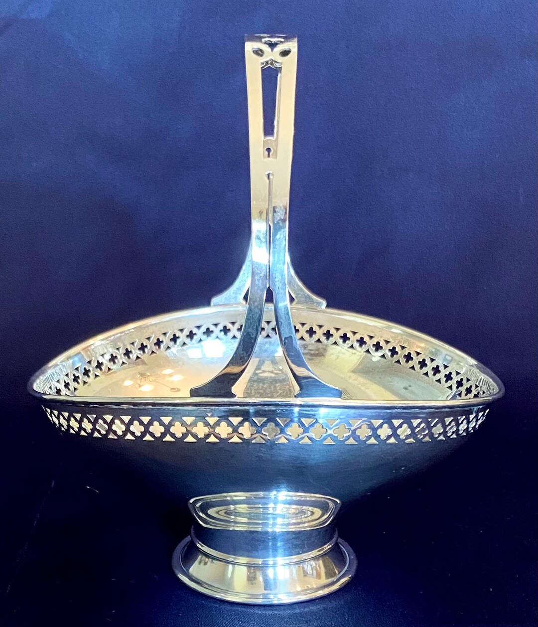 Lovely Antique Sterling Silver Bridal Basket Whiting Etsy
