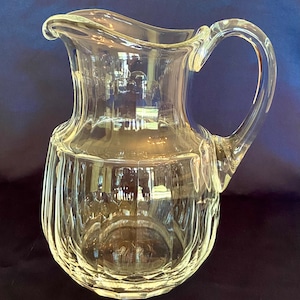 Rare Deluxe Signed Vintage Moser Large Cut Crystal Pitcher