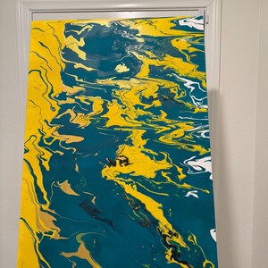 Acrylic Painting on canvas/ Fluid Art painting/ Abstract Painting/ Pour Painting/ Custom Painting/ Home Decor/ Wall Art/24x36