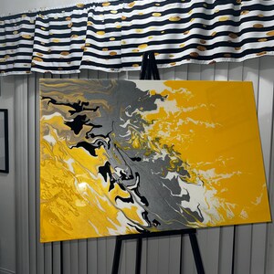 Acrylic Painting on canvas/ Fluid Art painting/ Abstract Painting/ Pour Painting/ Custom Painting/ Home Decor/ Wall Art/24x36