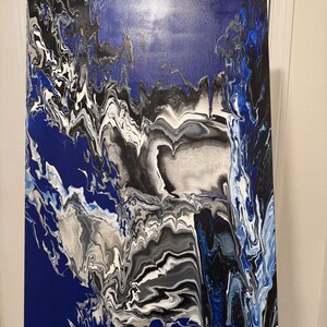 Acrylic Painting on canvas/ Fluid Art painting/ Abstract Painting/ Pour Painting/ Custom Painting/ Home Decor/ Wall Art/24x36