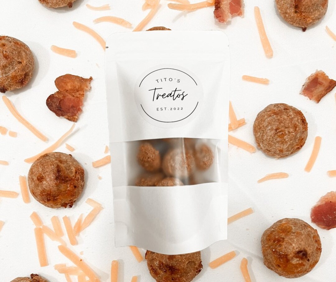 Bacon & Cheddar Dog Treats Titos Treatos Etsy