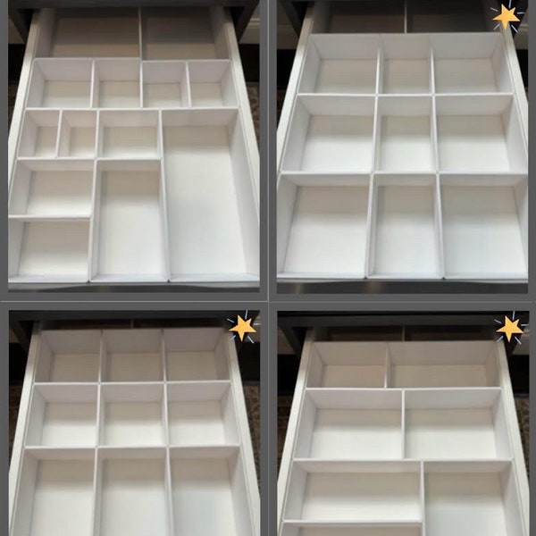 IKEA ALEX Drawer Unit Custom Organizer Inserts