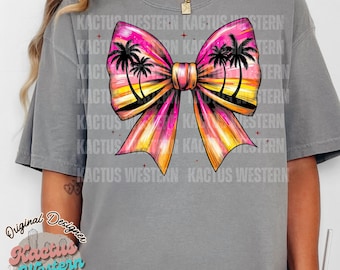 Summer Coquette Bow png Beach vacation, Summer Fun beach babe, beach vibes, vacation shirt, sunset shirt, summer vibes shirt,summer 2025 png