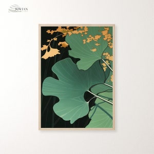 Ginkgo Leaf,Ginkgo,Minimalist,Minimalist Wall Art,Abstract Art,Sage,Sage Green Wall Art,Sage green,Digital Prints,Printable Wall Art,Wall Ar