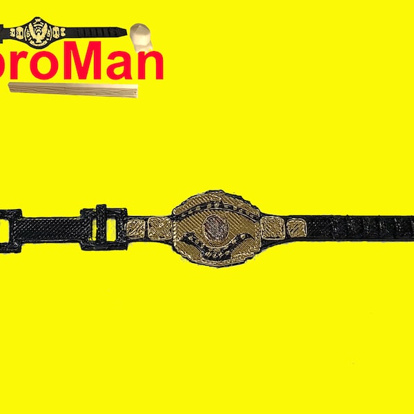 WWF Intercontinental Champion Gürtel Custom Hasbro Wrestling Belt