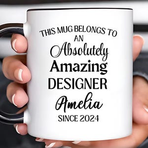 Custom Designer Mug, Funny Creative Gift, Personalized Graphic Artist Cup, Design Studio Mug, Accent Coffee Mug (11, 15oz)