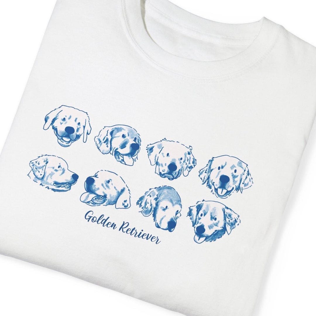 Golden Retriever Comfort Color Shirt for Golden Retriever Mom T-shirt ...