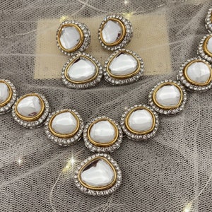 Joias Kundan | Presentes de aniversário tradicionais | Promoção de férias | Colar Polki | Presentes Culturais | Roupas de festa | Bollywood | Colar chique