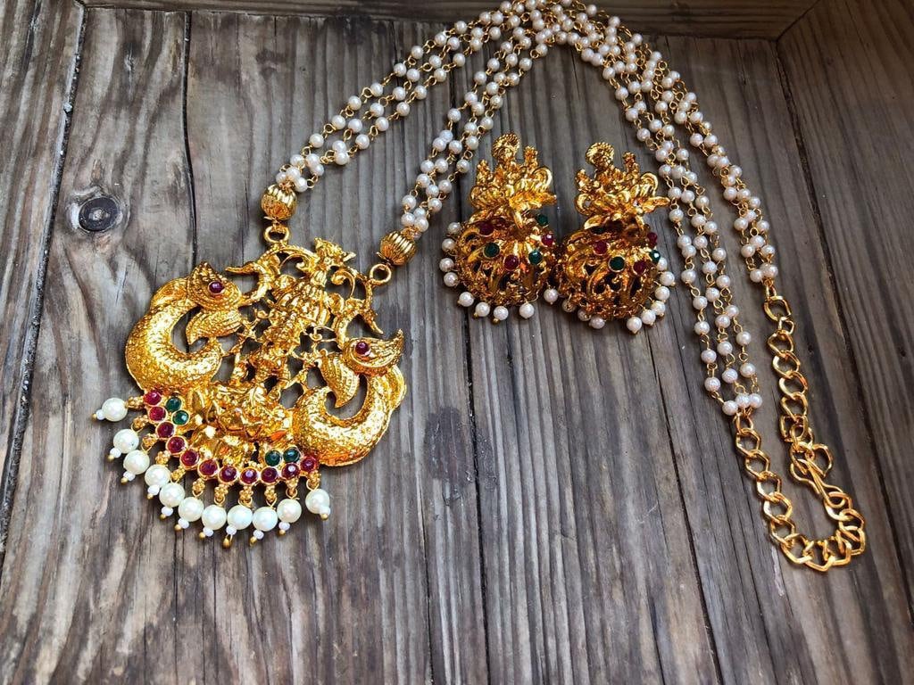 Gold temple jewellery with price best sale