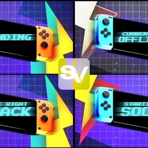 Animated Console Stream Screens: Twitch, YouTube, Facebook (Digital Download)