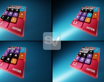 Animated Keyboard Stream Screens: Twitch, YouTube, Facebook (MP4, JPEG)