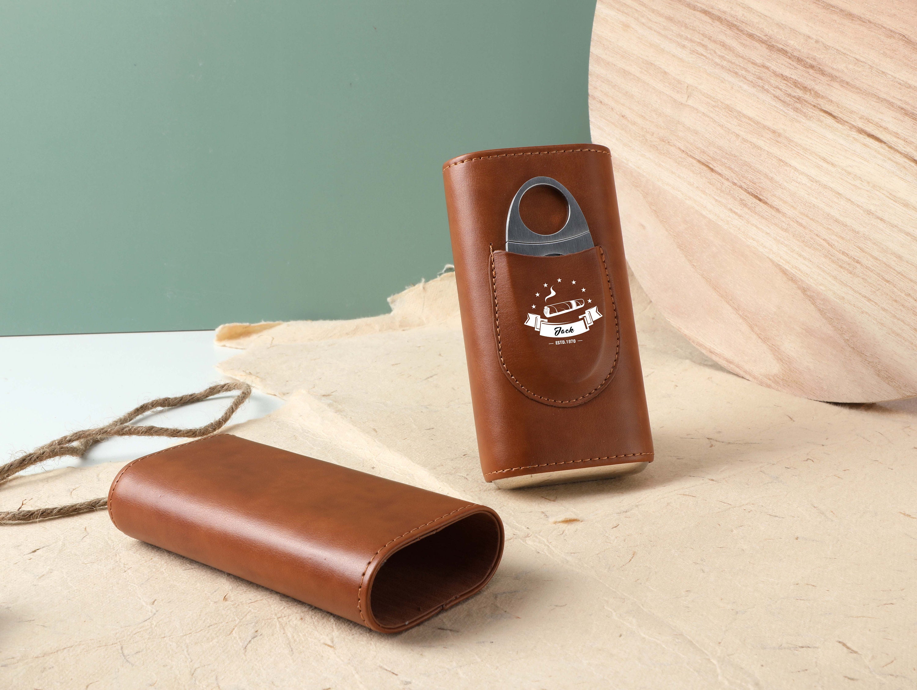 Personalized Cigar Case Leather Cigar Travel Case With Etsy
