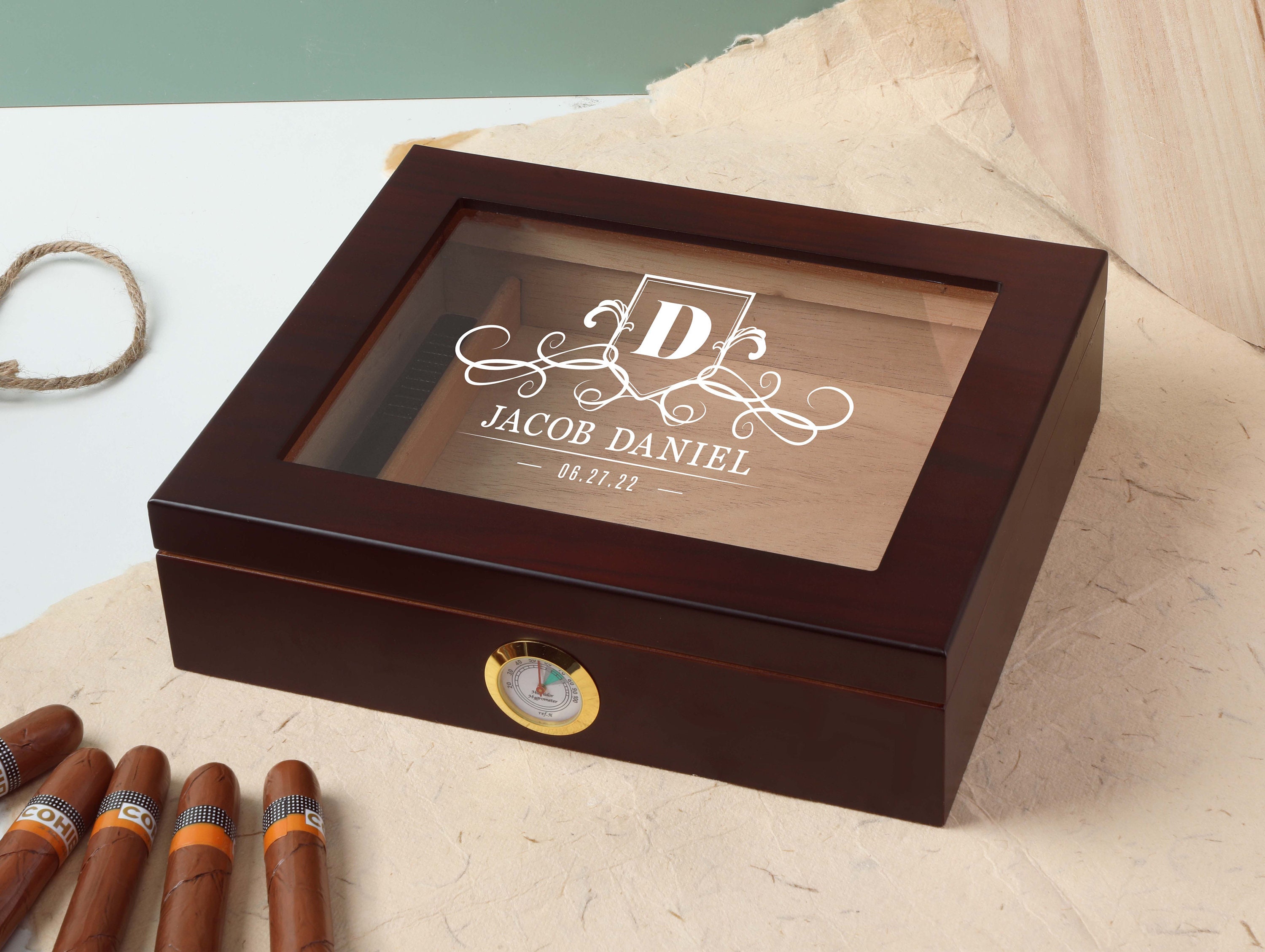 Keramik Zigarren Aschenbecher Personalisiert mit Ihrem Logo Geschenke für  Männer Großvater, Weihnachten Hochzeit Jubiläum Gravierter Aschenbecher -  .de