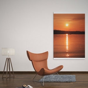 Sunset by the Sea, Beautiful Colors Photo Poster