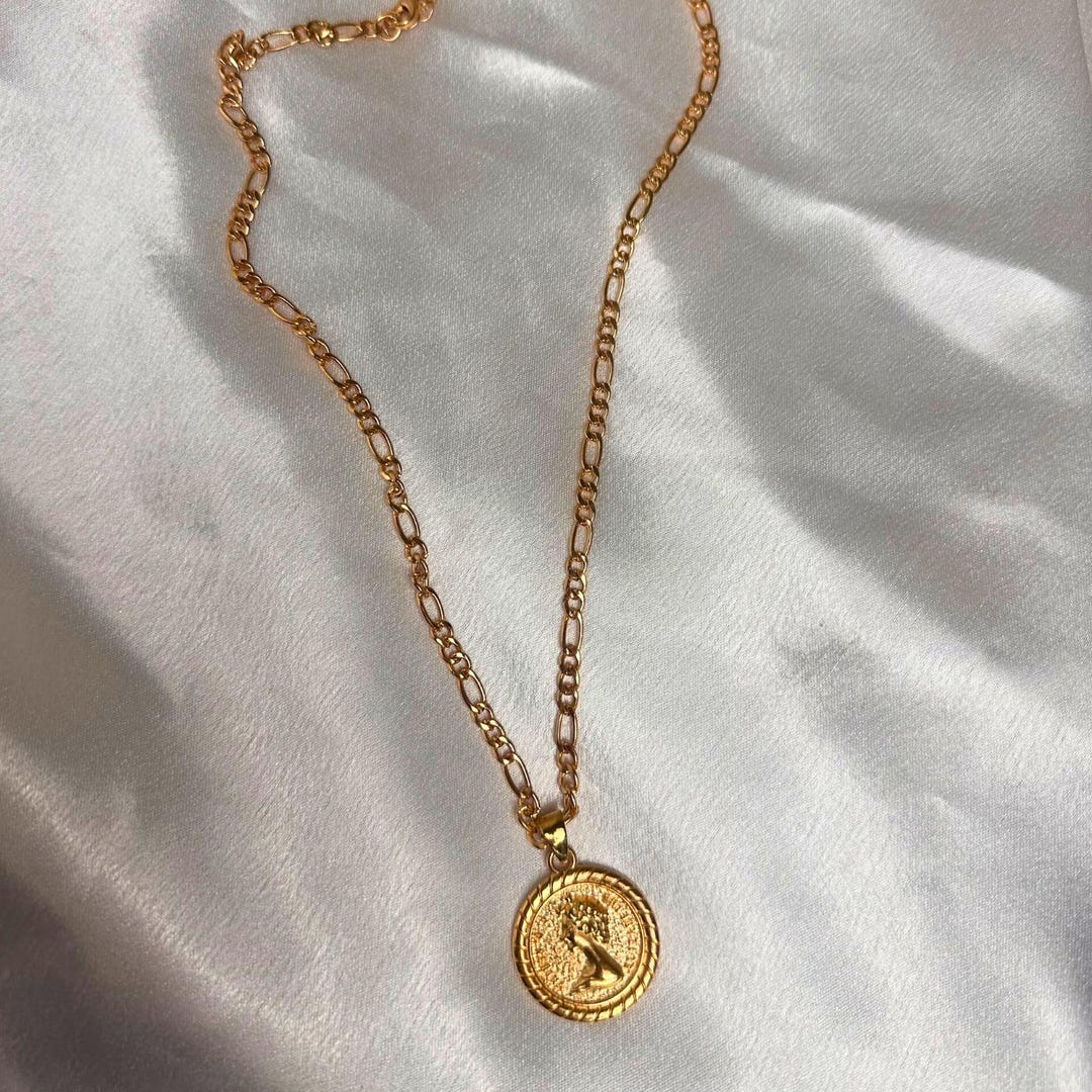 Marjorie Coin Necklace – Gold Plated