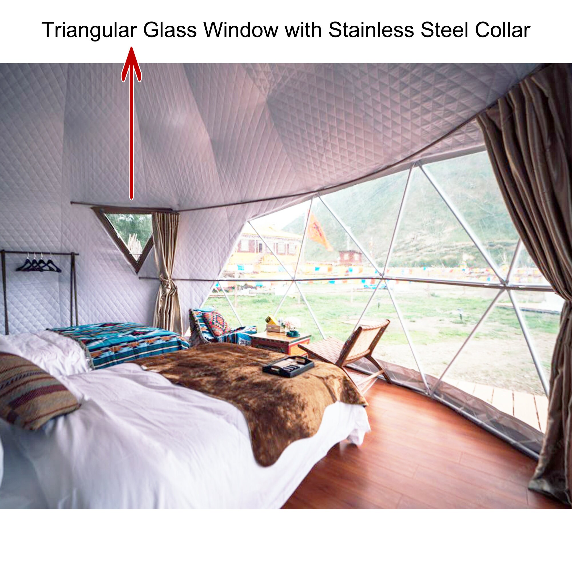 20ft Geodesic Dome Tent, 6 Metre Diameter Geodesic Home, Glamping Dome