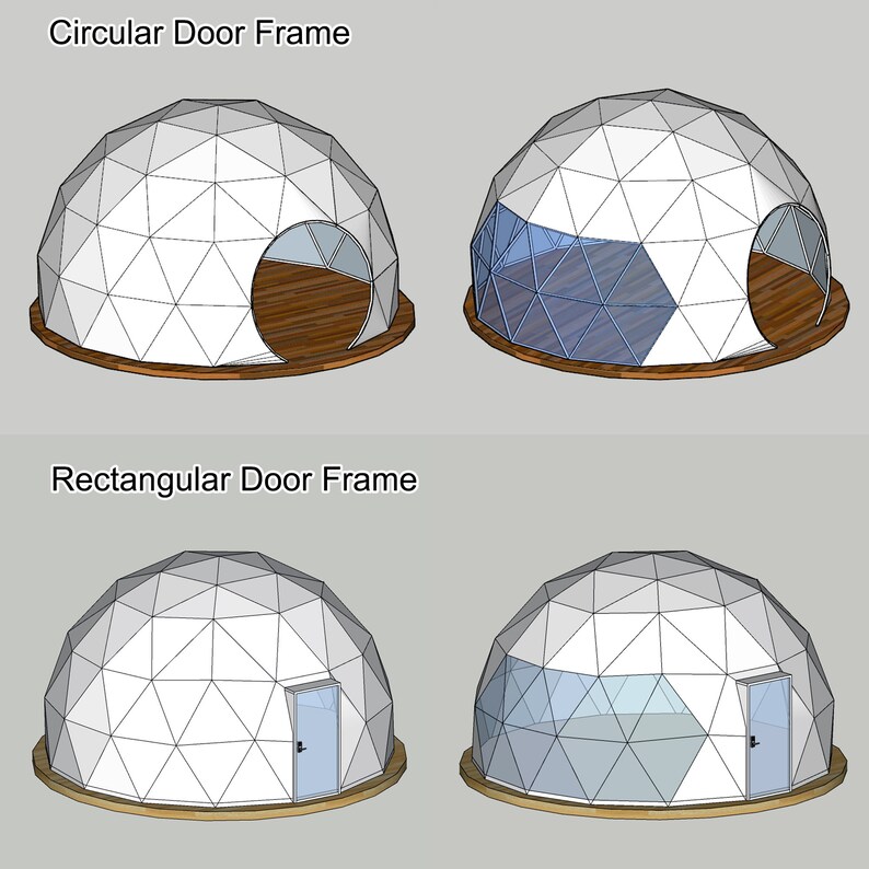 Tenda a cupola geodetica 20 piedi 6 m, casa geodetica, case a cupola