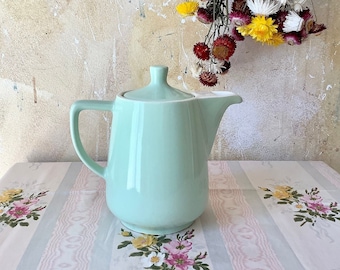 Cafetière ou théière vintage en céramique verte Melitta.