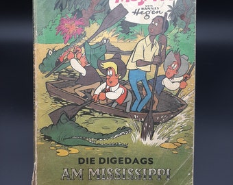 Die Diegedags am Mississippi Mosaik Hannes Hegen 1984 / 2nd edition Paperback GDR Comics