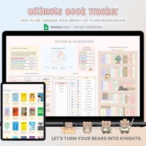 Ultimative Lese Journal Google Sheets Book Tracker Vorlage Tabelle