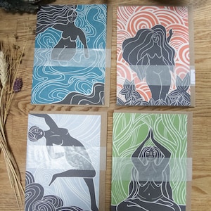 Göttliche Weiblichkeits-Göttin Grußkarten |3, 5 und 10 Packungen | Mythologische Hexenkarten