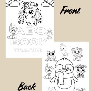 ABC Alphabet Tracing Worksheets: Printable Handwriting Practice (Digital Download)