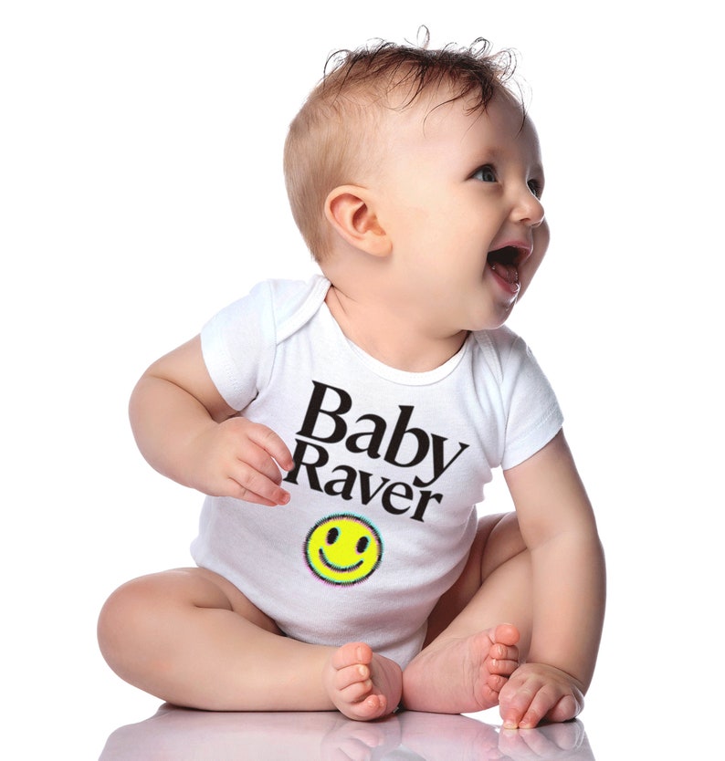 Baby Rave Items Acid House Festival Baby Romper 90s Inspired Rave Baby Clothes Babygrow ...