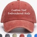 see more listings in the Embroidered custom hat section