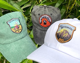 Custom National Parks Hat,US National,Park Gifts,National Parks,Camping Gift,Nature Lover,Mountain,Hiking Hat,Park Hat,Outdoor Adventure Hat