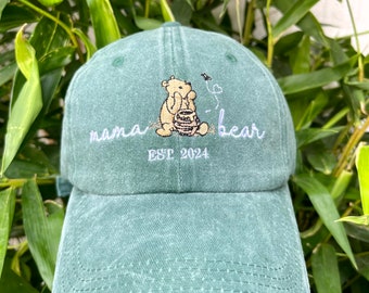 Custom Mama Bear Hat, Mama Hat, Mama Embroidered Hat, Mothers Day Gift , Mom Hat ,Gift For New Mom , Mom To Be