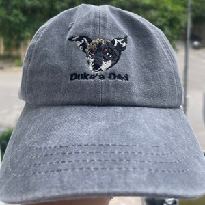 custom pet photo hat,custom dog hat,embroider dog hat, embroider pet photo, pet hat, embroidered hat,custom photo hat