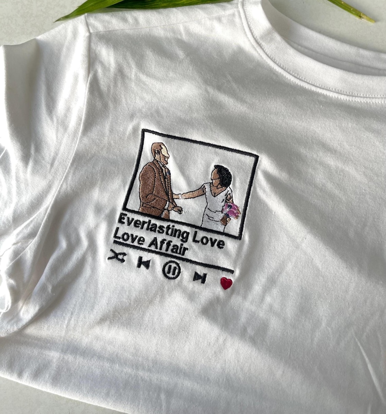 Embroidered t shirt, Custom embroidered photo shirt, custom embroidered tshirt, Custom embroidered photo