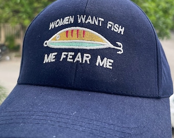 Fishing hat, embroider hat for fisher, gift for fisher