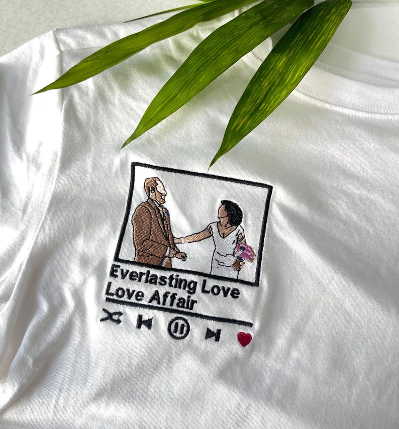 Embroidered t shirt, Custom embroidered photo shirt, custom embroidered tshirt, Custom embroidered photo