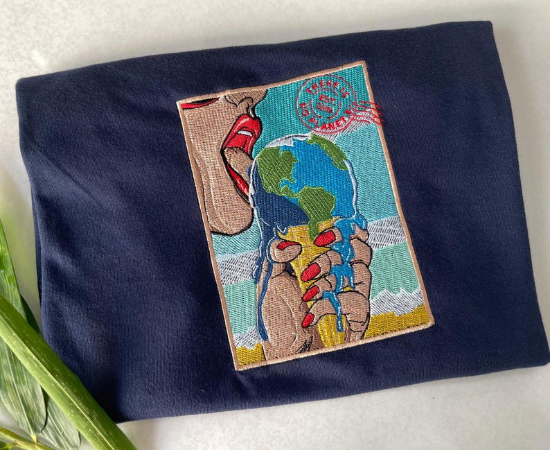 Embroidered t shirt, Custom embroidered photo shirt, custom embroidered tshirt, Custom embroidered photo image 9