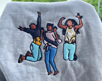 Embroidered sweatshirt,Personalized photo shirt, Custom embroidered photo shirt, custom photo embroidered shirt