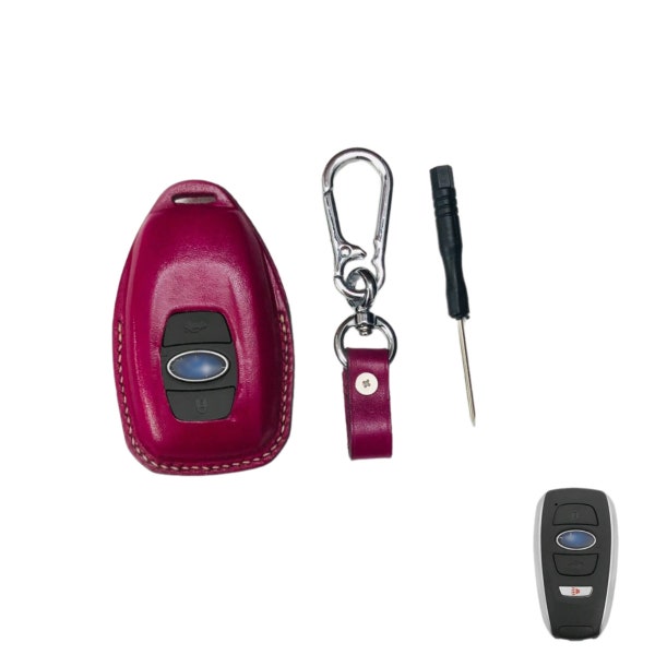Subaru Leather Key Fob Cover Multi Color Subaru Keychains Keyring Remotes Keypads Leather Key Case