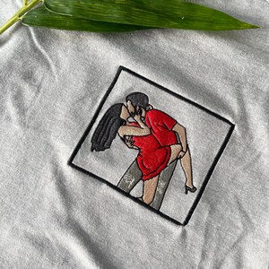Embroidered t shirt, Custom embroidered photo shirt, custom embroidered tshirt, Custom embroidered photo