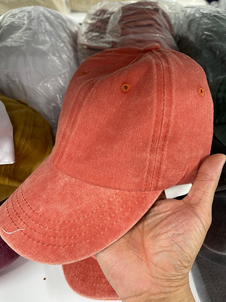 Chapeau brodé personnalisé, casquette de papa personnalisée, chapeau de baseball avec logo brodé, votre propre monogramme de texte, image 8