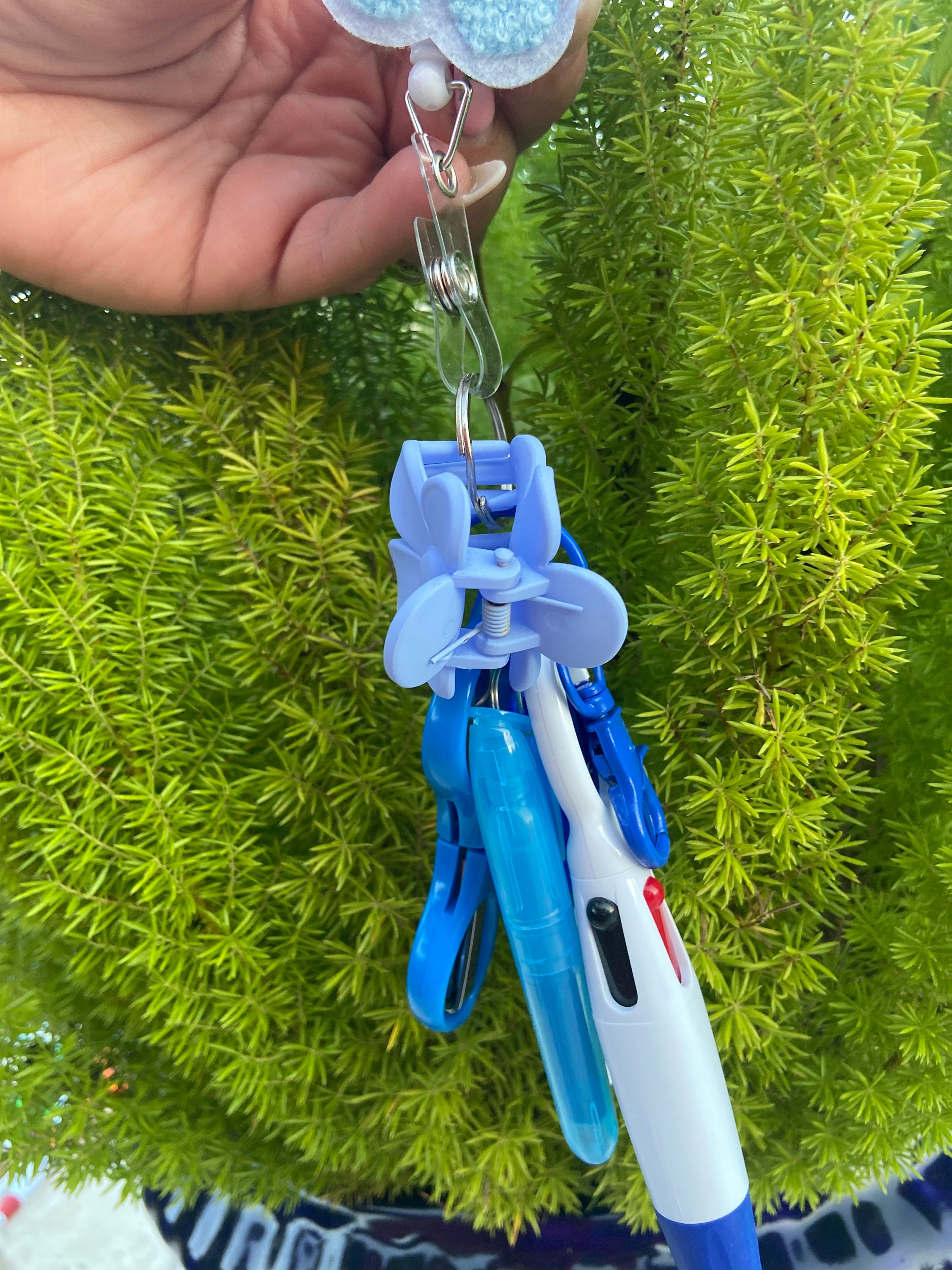 Badge Reel With Accessories Mini Highlighter Marker Etsy