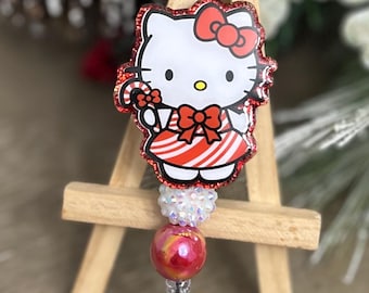 Christmas Badge Reels, Festive, Cute Holiday ID holders,  Handmade, Badge Holder, Retractable Reel for Nurses, Teachers, and Office Staff
