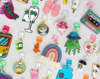 Cute Handmade Dust Plug Charms - USB-C, Micro USB, Lightning Port Cover for Kindle, iPad, Tablet, or Phone!