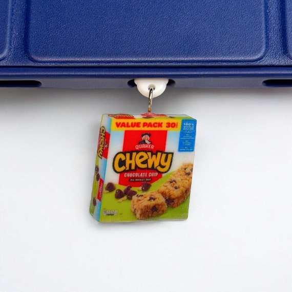 Chewy Granola Bar Box Dust Plug Charm: Snack Accessory