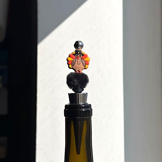 Fuzzy Pilgrim Turkey Wine Stopper
