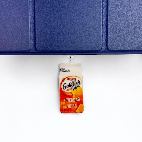 Goldfish Snack Bag Dust Plug Charm: USB-C, Lightning, Micro-USB