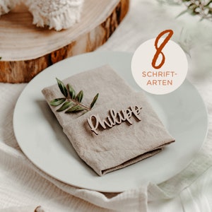 Namensschild Hochzeit | Platzkarten Hochzeit | Namensschild